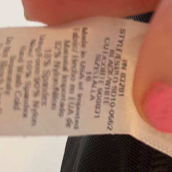 Carol Wior Black Ruched Slimming Swimsuit size 16 Shape Detector never worn - Picture 12 of 12